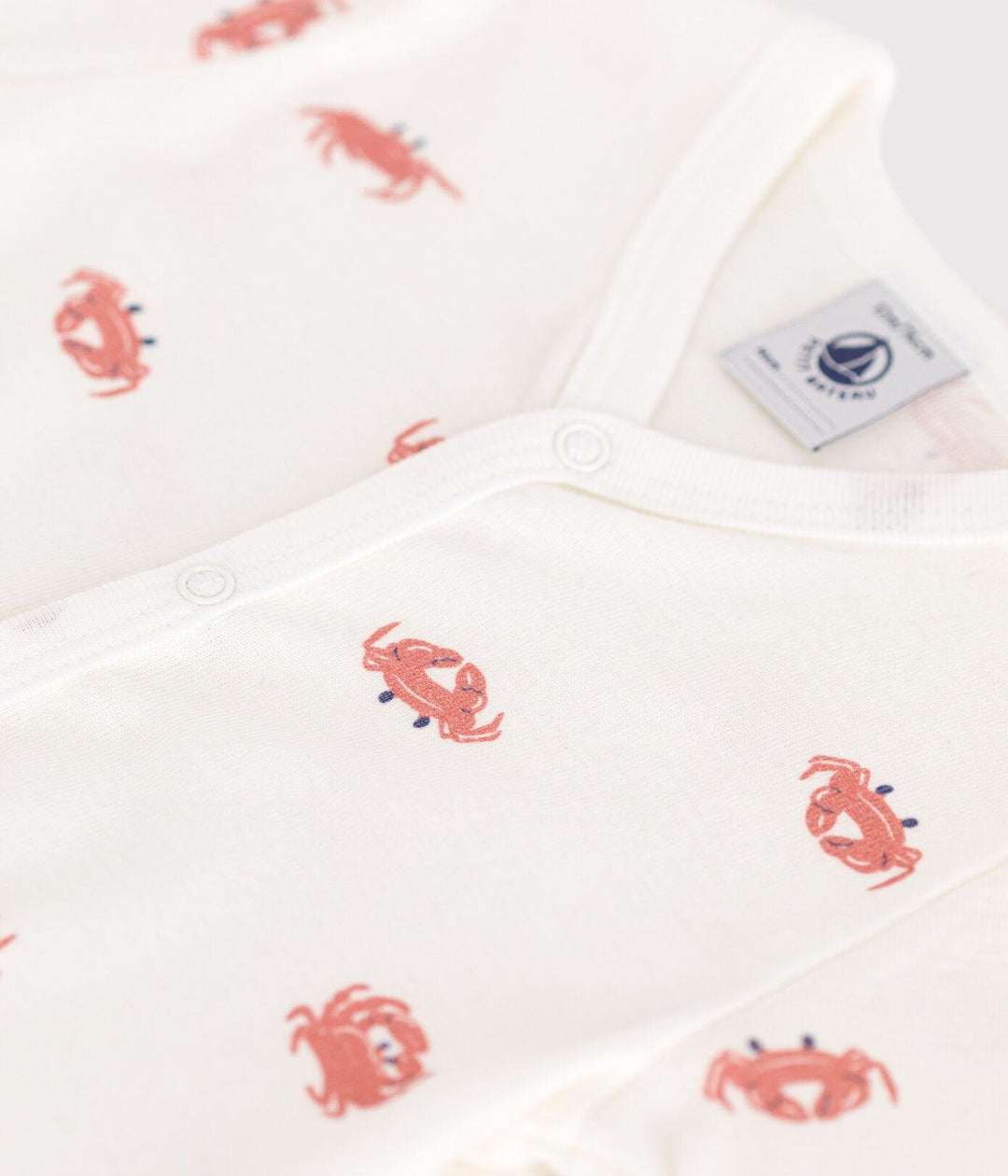 Tutina corta in cotone con granchi neonato