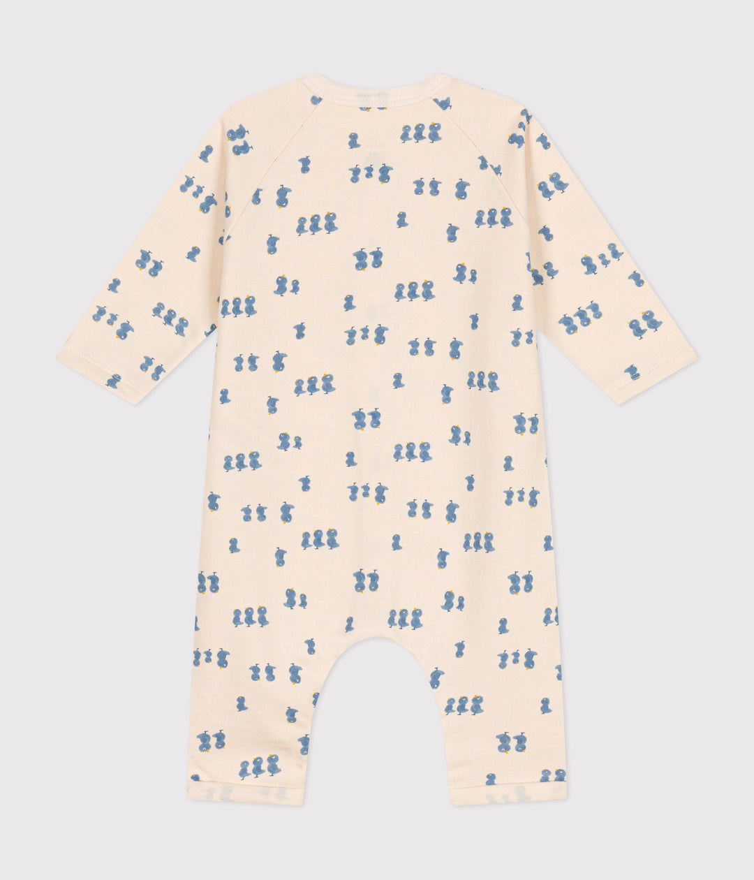 Tutina  in tessuto felpato con stampa pulcini