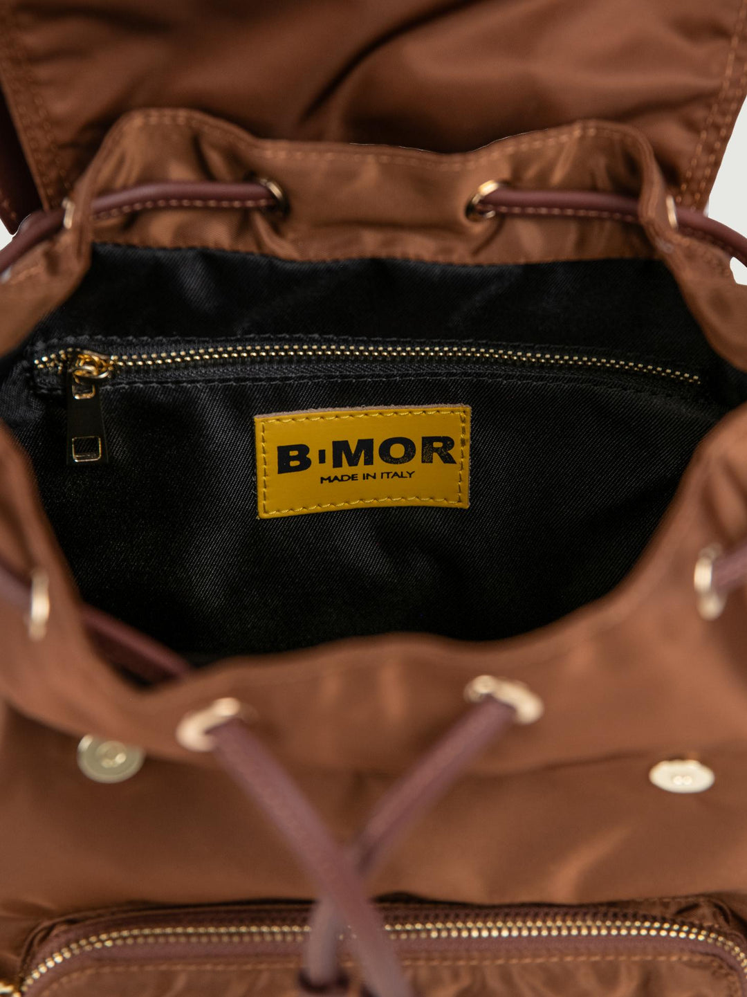 Zaino Zailon in tessuto Nylon marrone