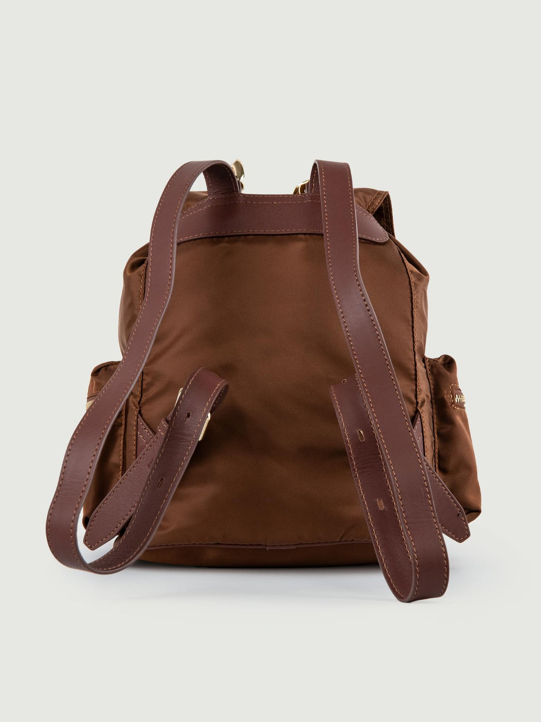 Zaino Zailon in tessuto Nylon marrone