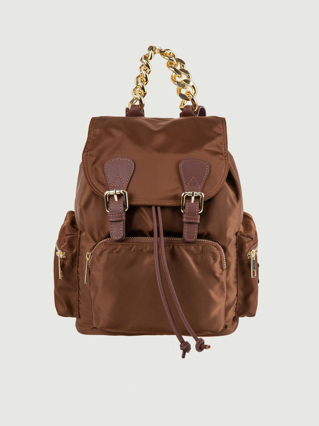 Zaino Zailon in tessuto Nylon marrone