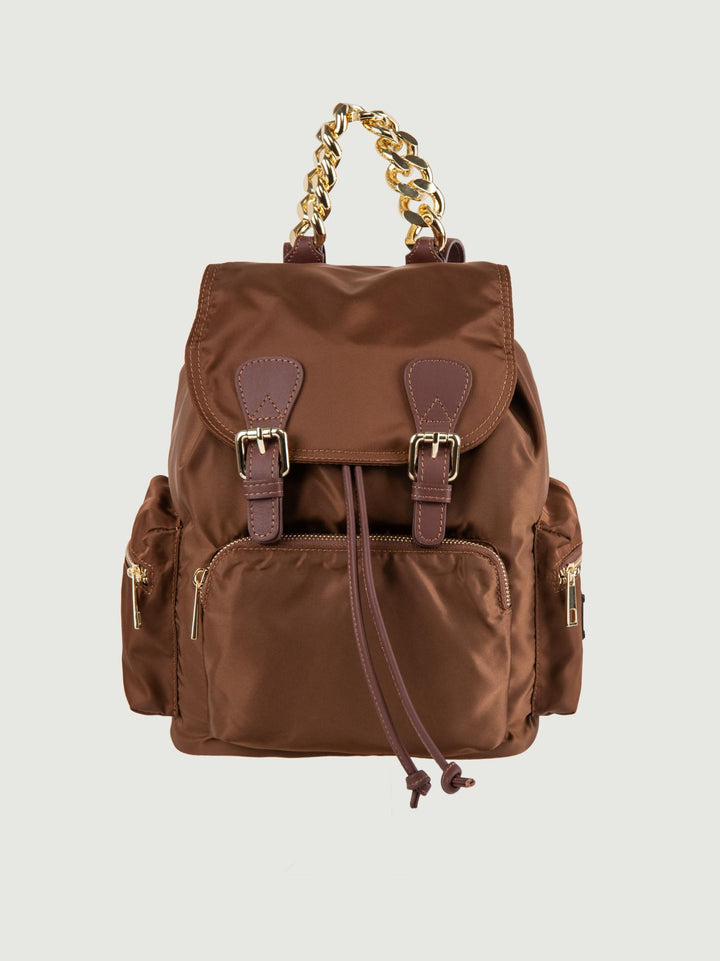 Zaino Zailon in tessuto Nylon marrone