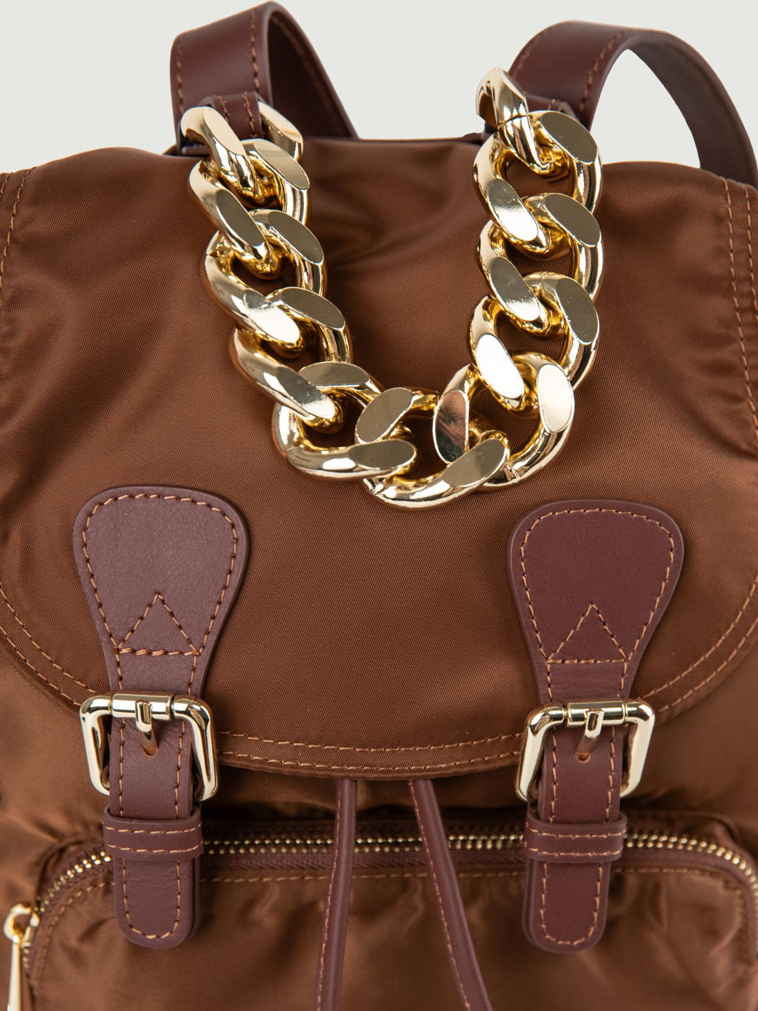 Zaino Zailon in tessuto Nylon marrone