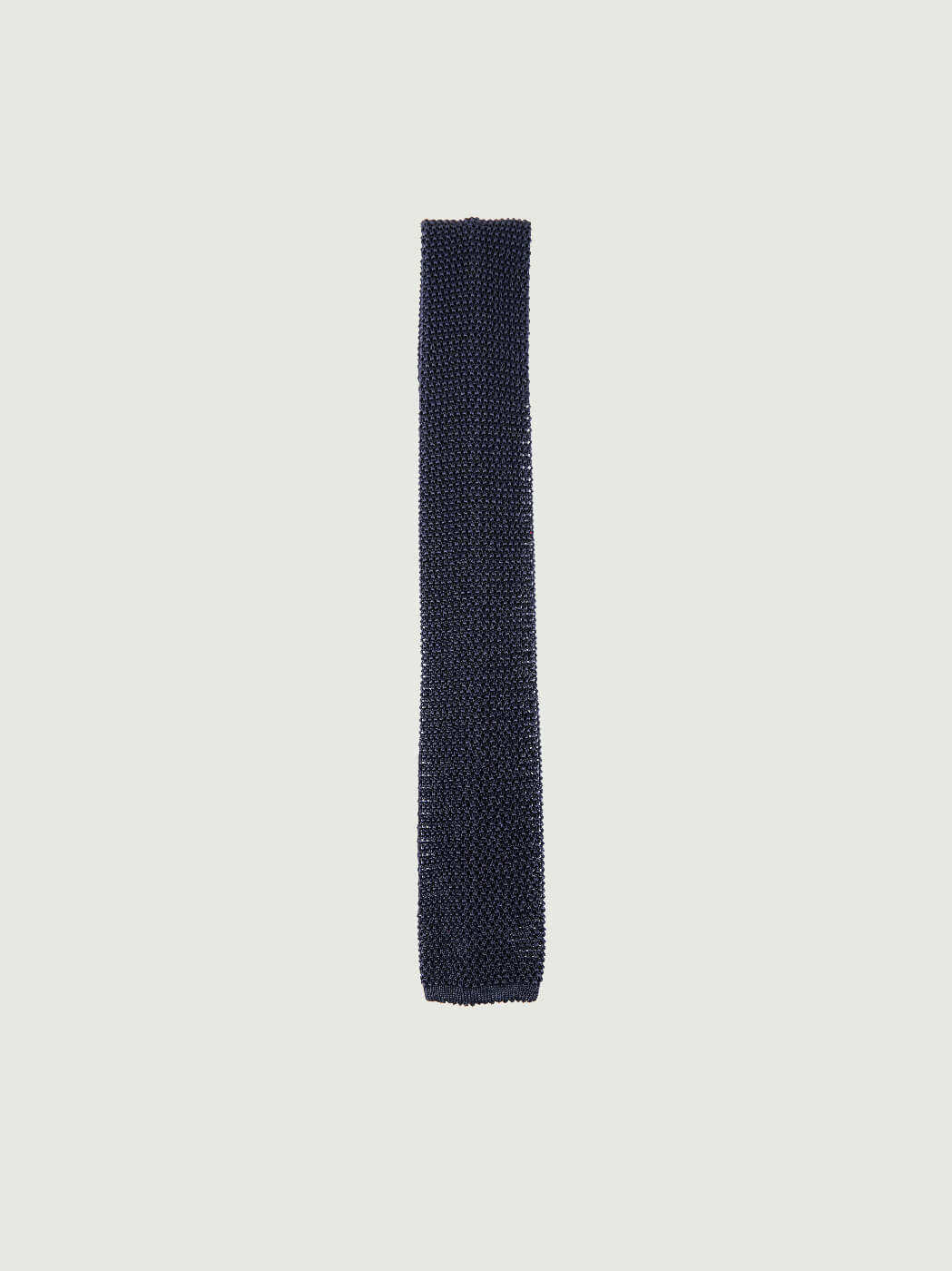 CRAVATTA TRICOT IN SETA BLU