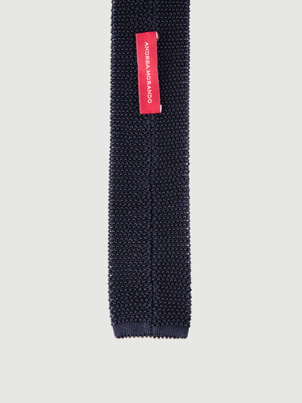 CRAVATTA TRICOT IN SETA BLU