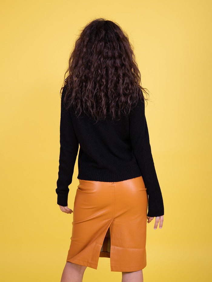 Girocollo in maglia nero - MAGLIERIA - Andrea Morando Boutique - 2112410603066