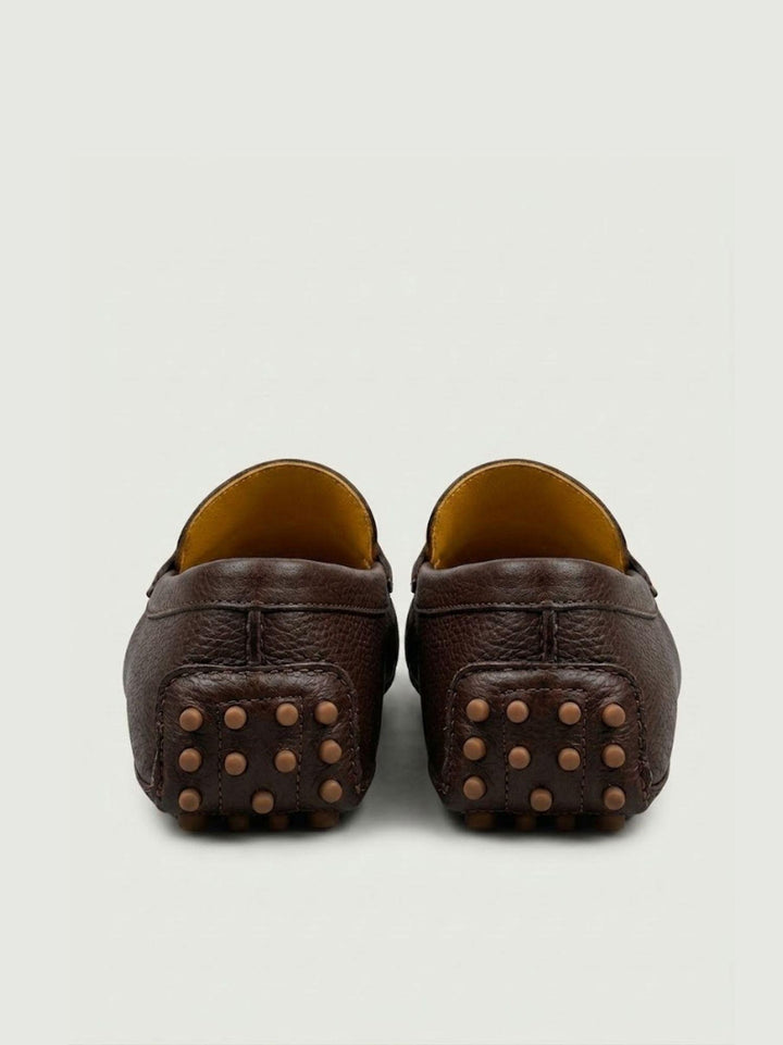 Mocassino Penny con gommini in pelle di cervo ebano U8950 EBANO ANDREA MORANDO 