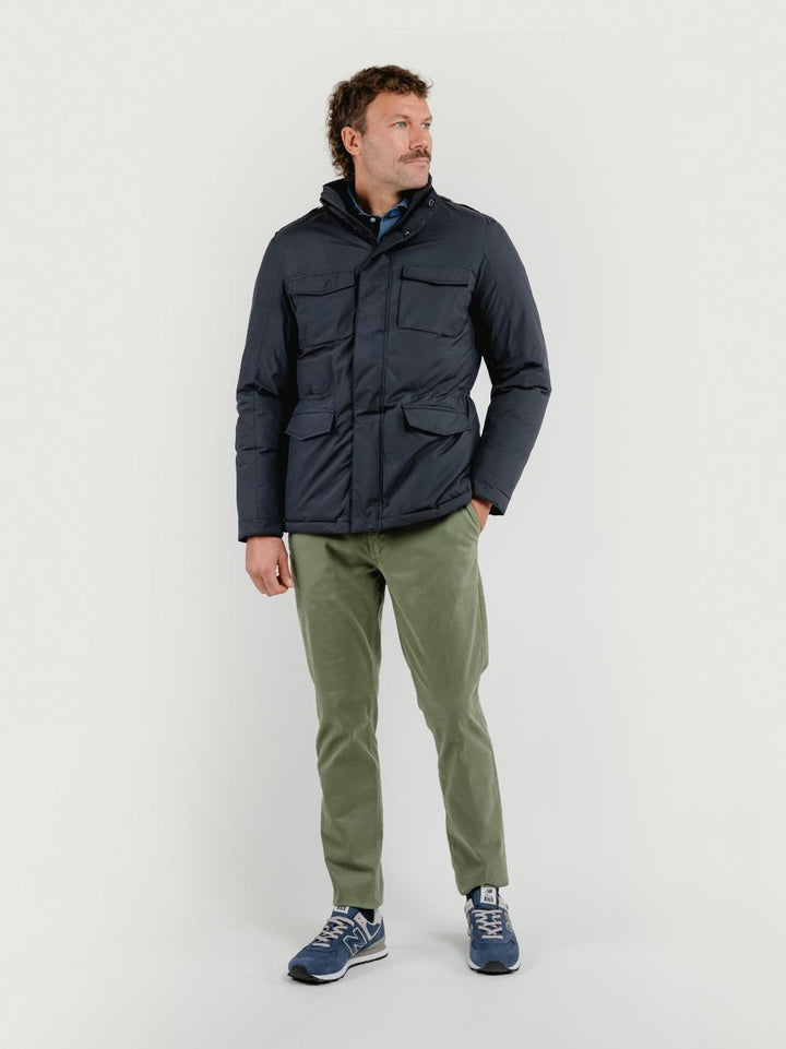 FIELD JACKET IN NYLON BLU NAVY BU26W14JKCOAT 201 ANDREA MORANDO 
