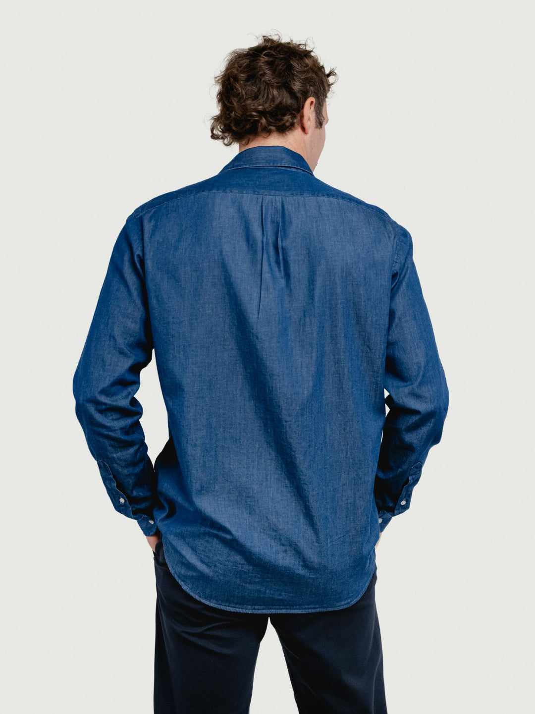 CAMICIA BRADFORD IN COTONE BLUE JEANS BRADFORD/BDEN8 03 BAGGIES 