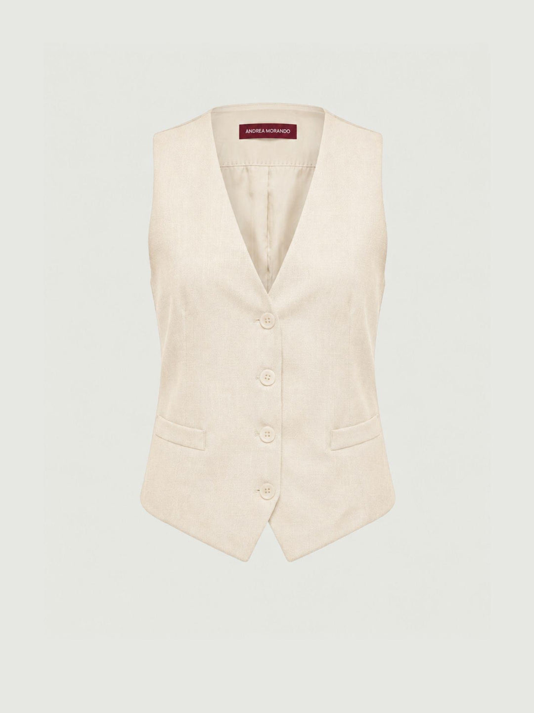 Gilet sartoriale panna 9933OR PANNA ANDREA MORANDO 