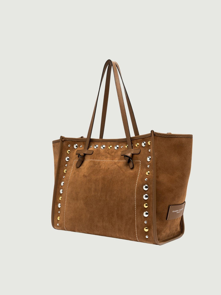 Shopping Marcella in camoscio con borchie BS 12400 TNGR 1478 GIANNI CHIARINI 