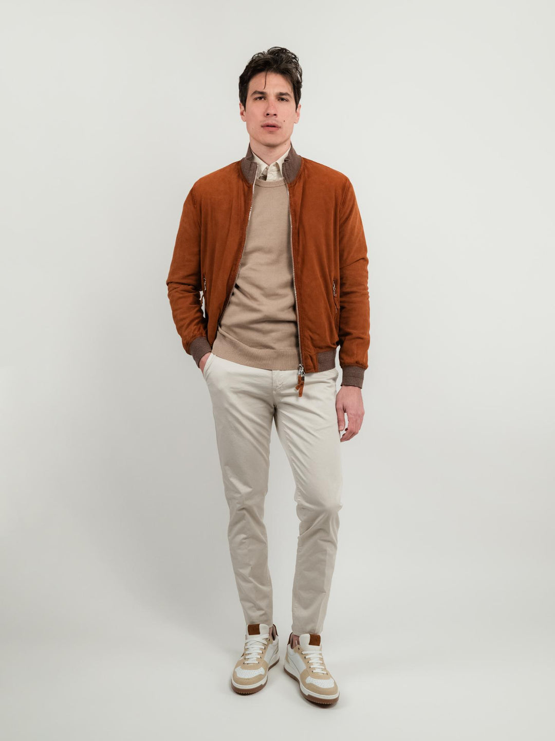 GIACCA SCAMOSCIATA COLOR MATTONE QUENTIN
