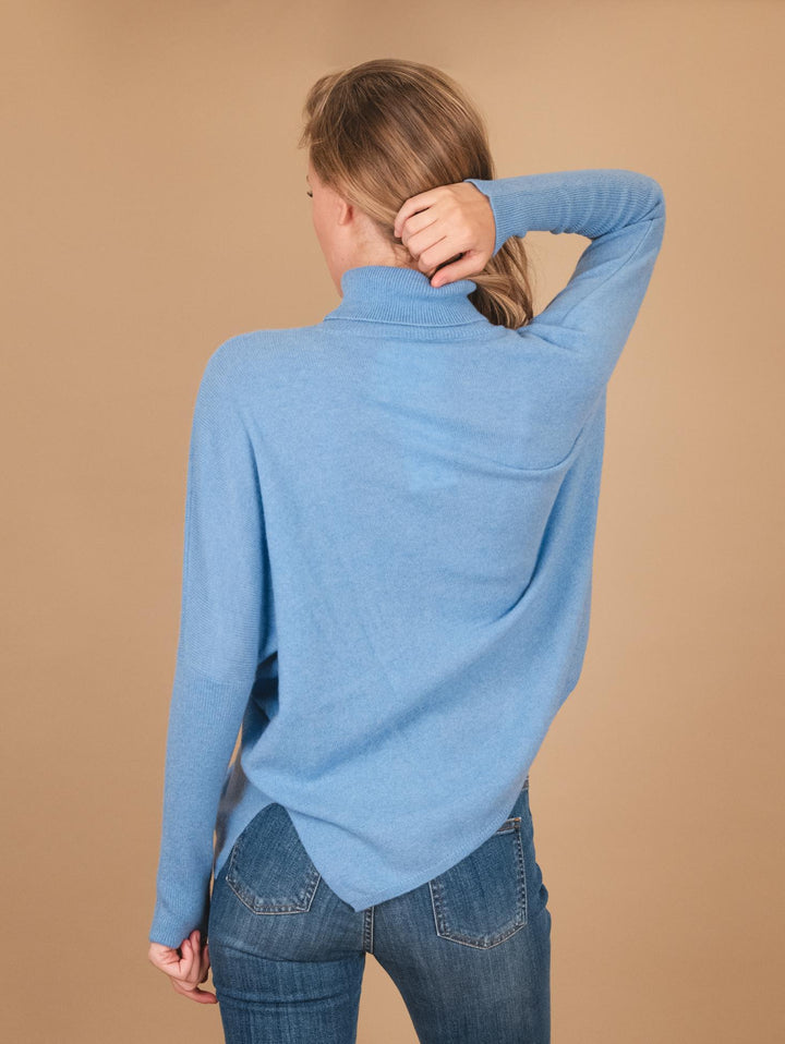 DOLCEVITA OVER IN CASHMERE ECO-FRIENDLY AZZURRO CLARA AZZURRO ABSOLUT CASHMERE 