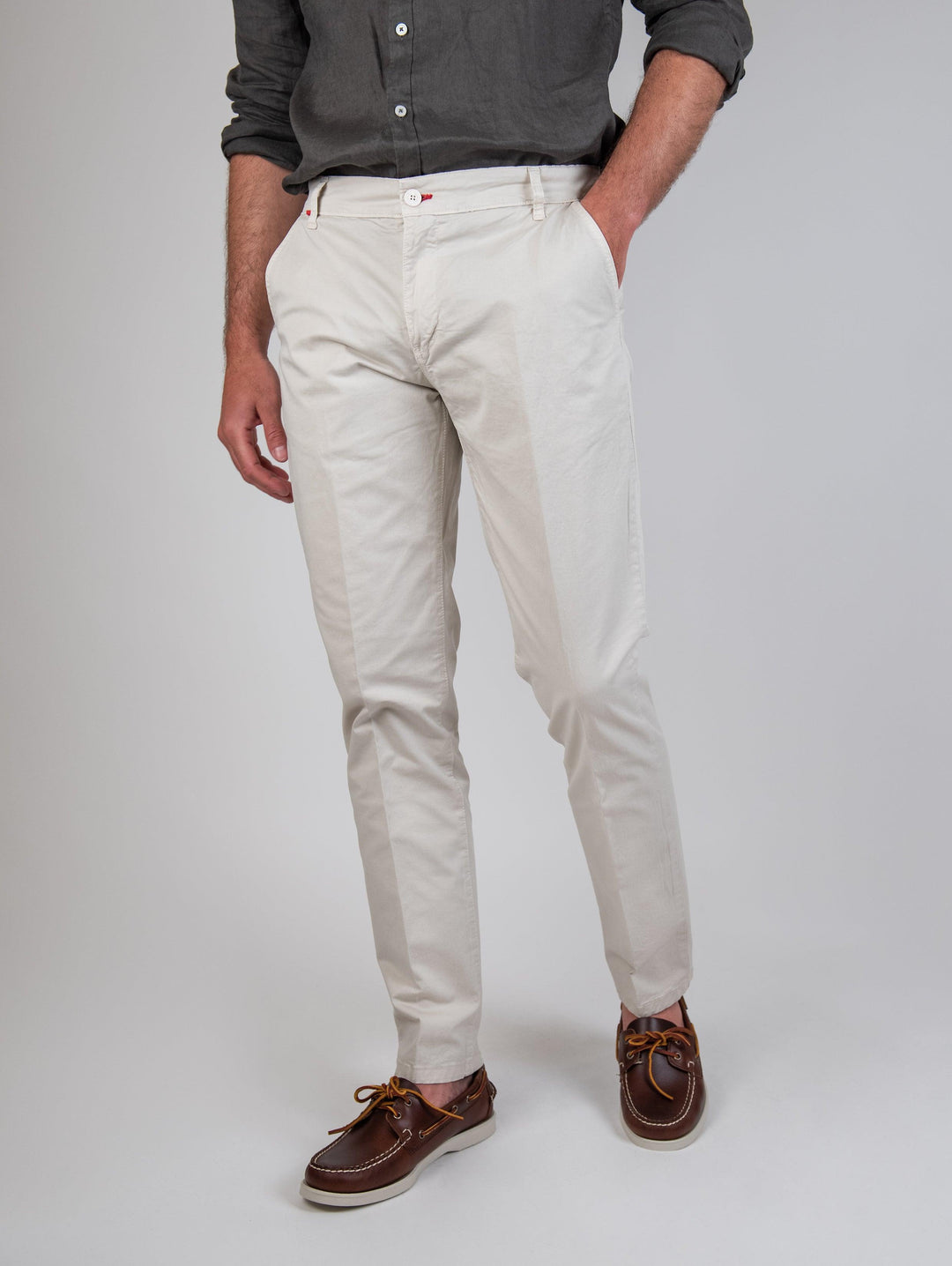 PANTALONE IN COTONE SLIM FIT