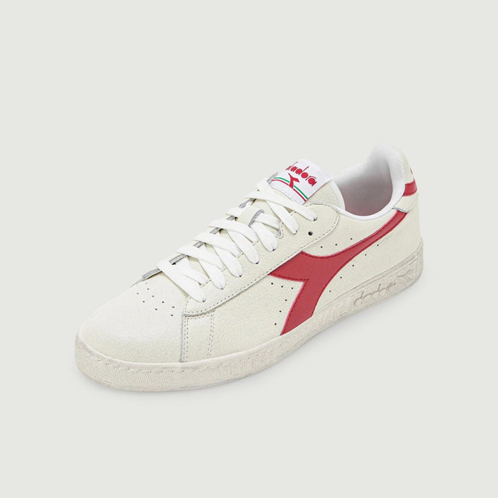 SNEAKERS GAME L LOW WAXED BIANCO ROSSO