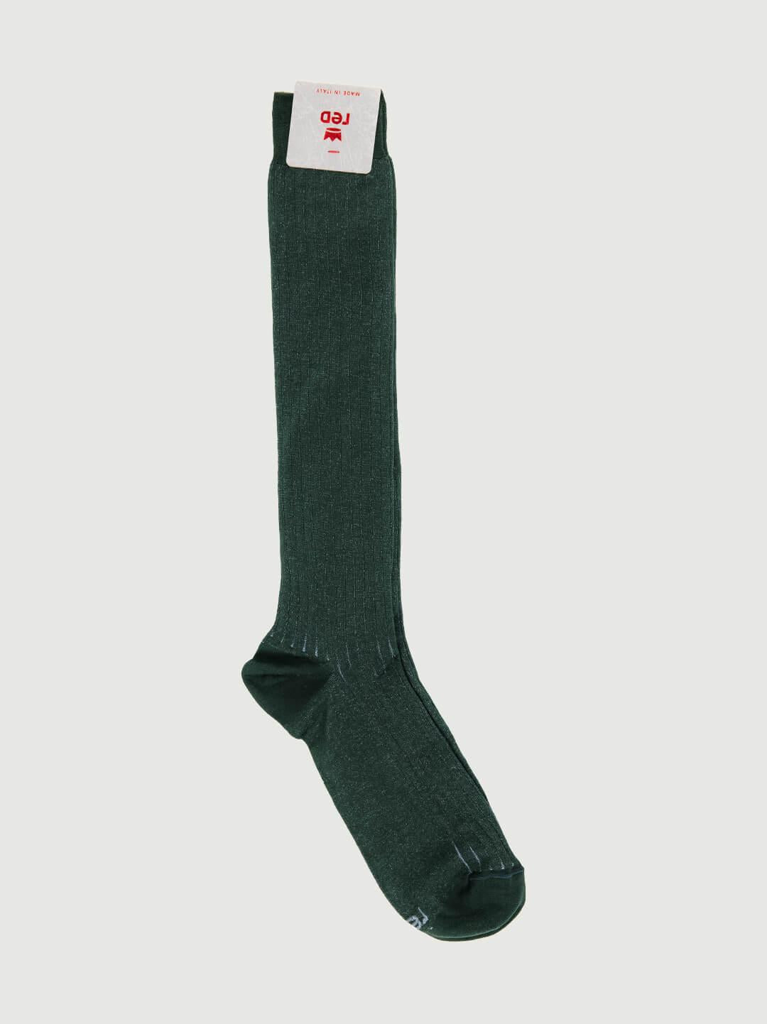 CALZA LUNGA A COSTE VERDE AZZURRO 64558G VERDE RED 