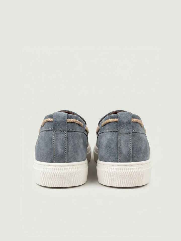 Mocassino da barca in pelle scamosciata jeans MOBRC JE V2 