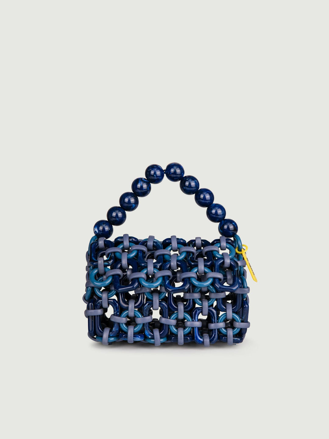 BORSA A BAULETTO IN RESINA MULTICOLOR BLU "BUBBLE" BUBBLE OCEANO BIMOR 