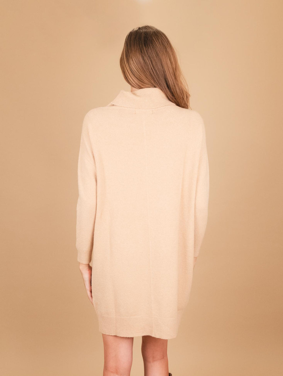 MAGLIA ABITO CON COLLO ALTO BEIGE 0370/225 0234 BIMOR 