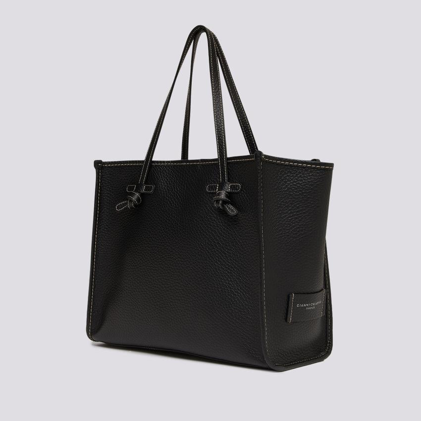 Shopping Marcella in pelle martellata nera BS 9330 HKG 001 GIANNI CHIARINI 