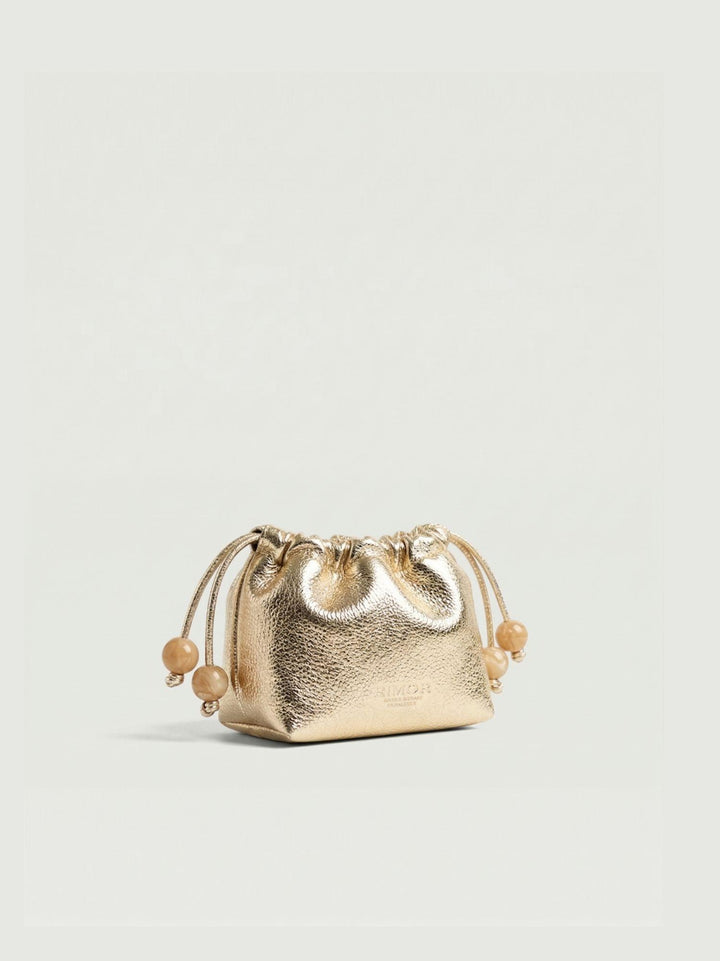 Borsa a mano Doll in resina silky pearl DOLL+BB BIANCO PERLA+ORO BIMOR 