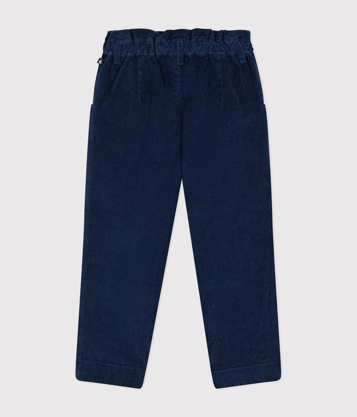 Pantaloni in velluto blu A0B6P 04 PETIT BATEAU 
