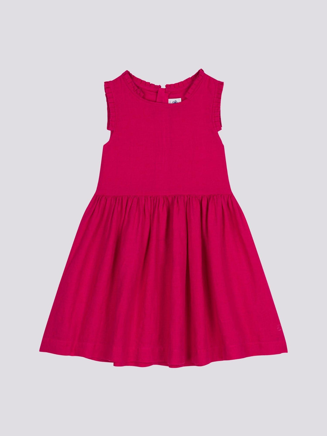 ABITO ROSA SENZA MANICHE IN LINO A09SB 01 PETIT BATEAU 