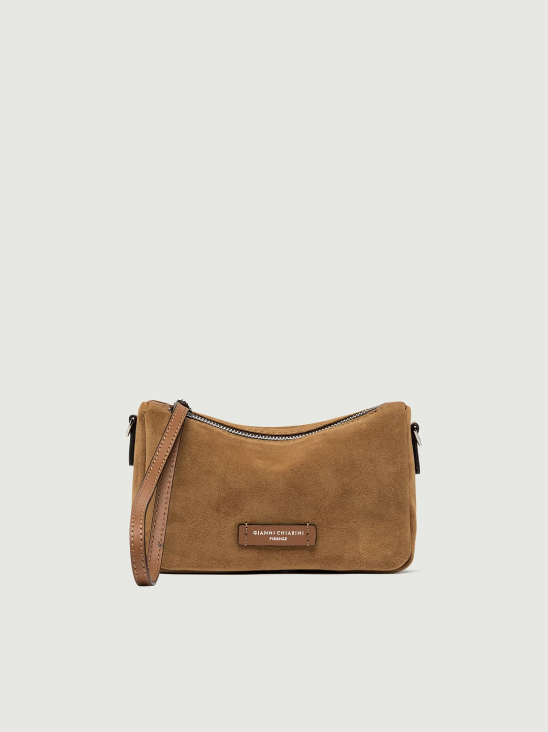 Borsa a mano Nora Pouch mini in camoscio cuoio BS 10224/24PE CM-PL 206 GIANNI CHIARINI 