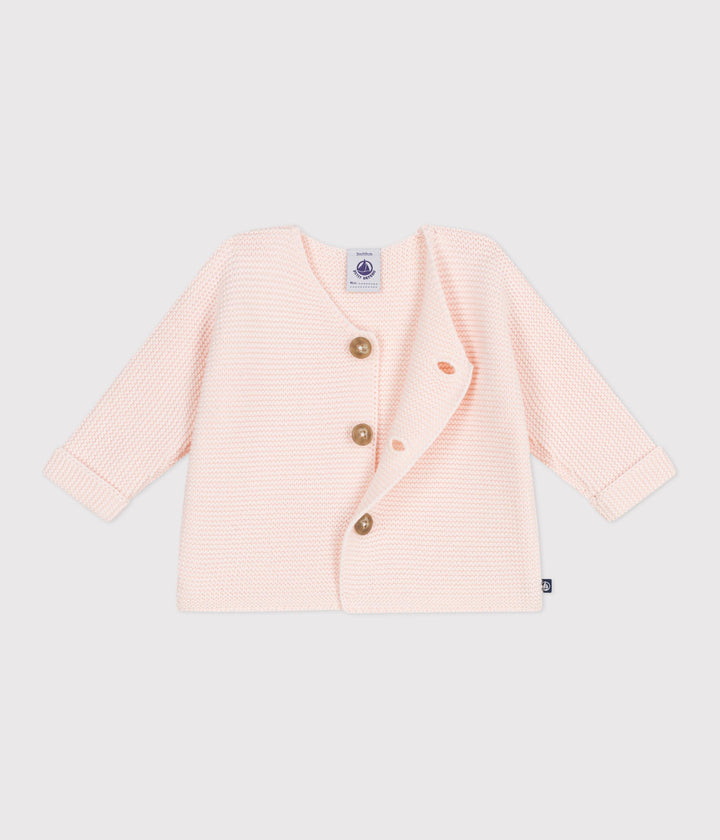 CARDIGAN in maglia di cotone neonato A0CES 02 PETIT BATEAU 
