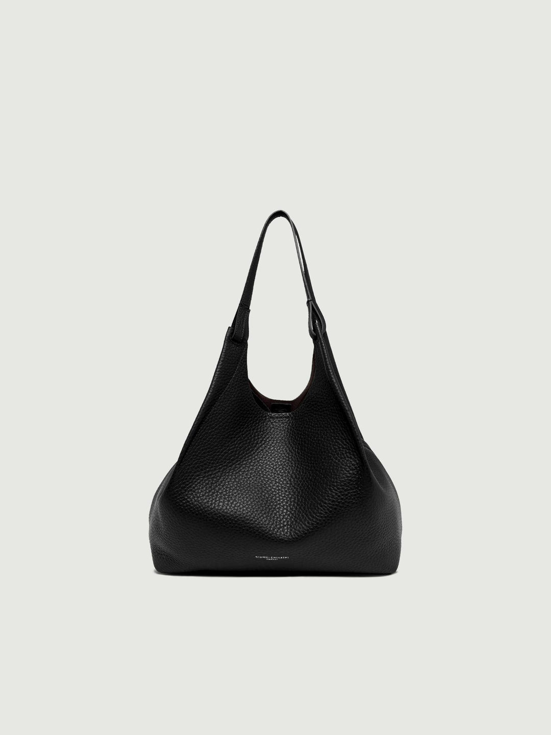 Borsa a spalla Dua in pelle double grana nera 9720 RNGDBL 12565 GIANNI CHIARINI 