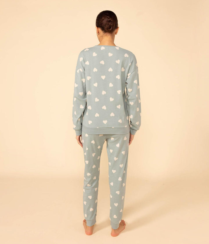 PIGIAMA A CUORI DONNA IN COTONE A0812 01 PETIT BATEAU 