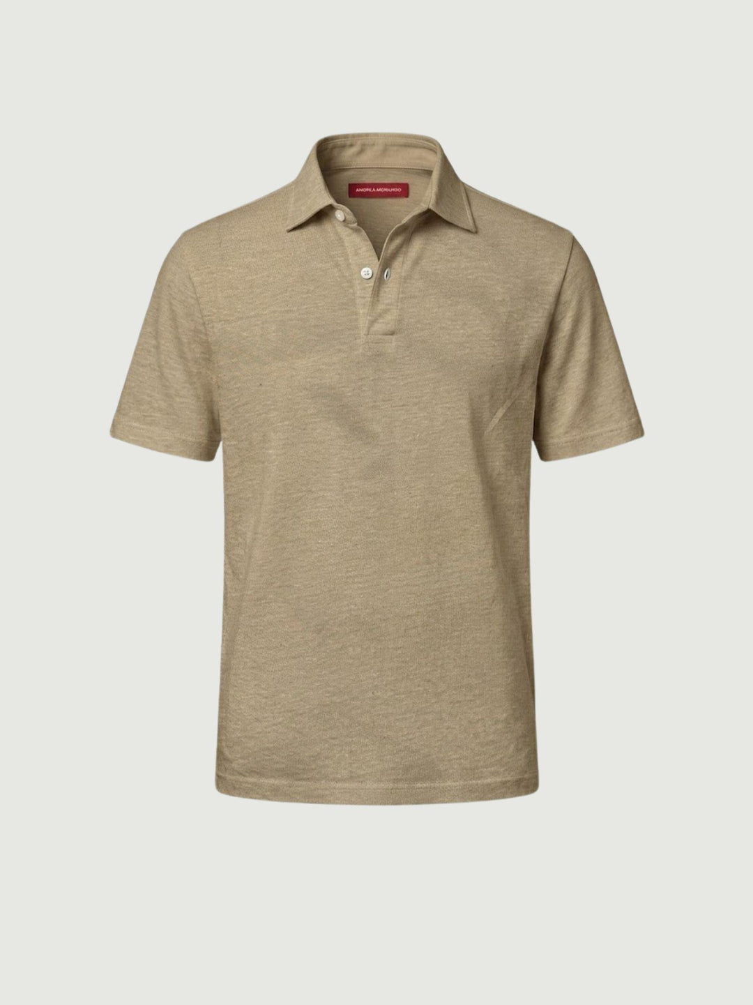 Polo in jersey lino cotone beige BU26S08POJERSEYLINCOT 506 ANDREA MORANDO 