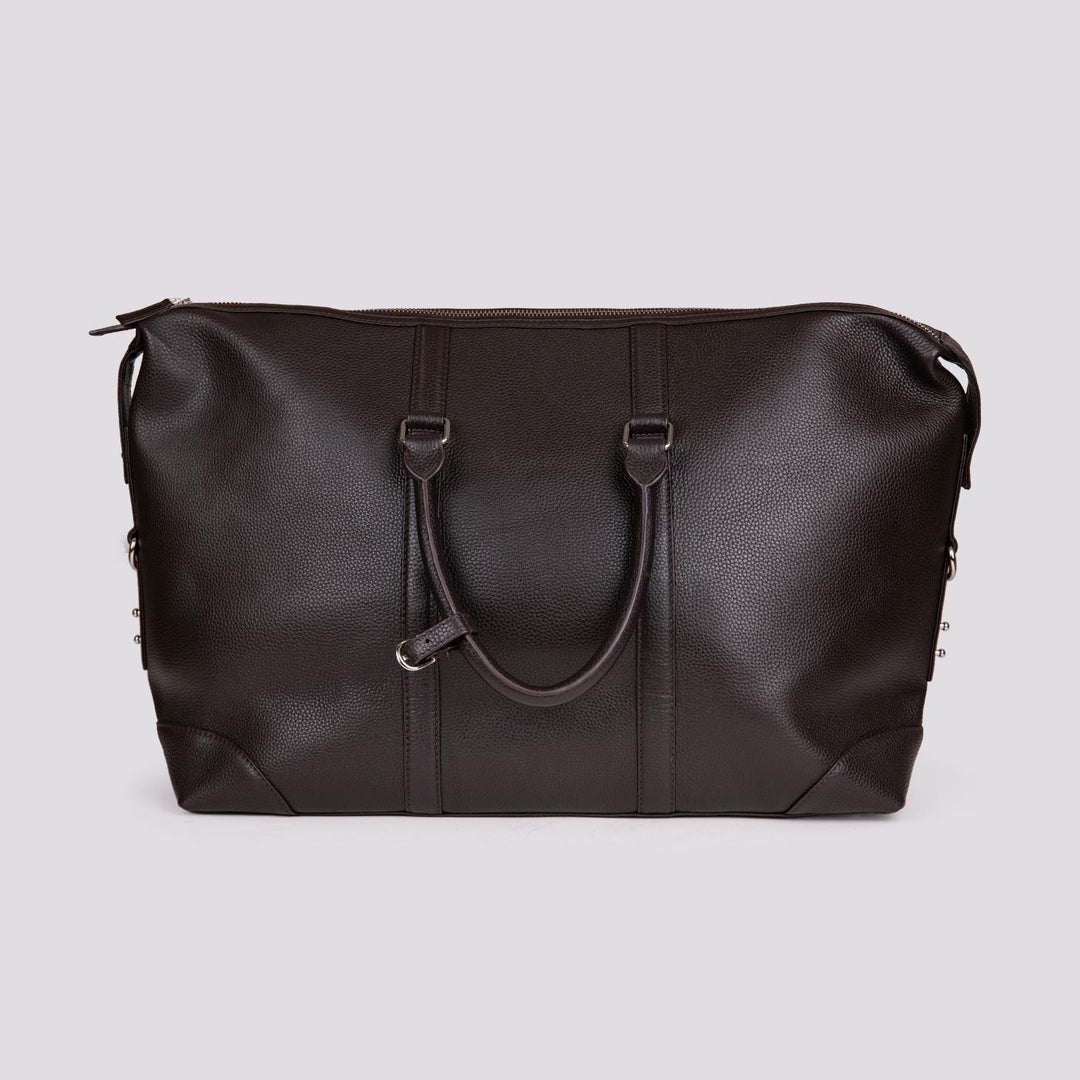 BORSONE DA VIAGGIO IN PELLE MARTELLATA MARRONE ATLA 06 JACK LEATHER 