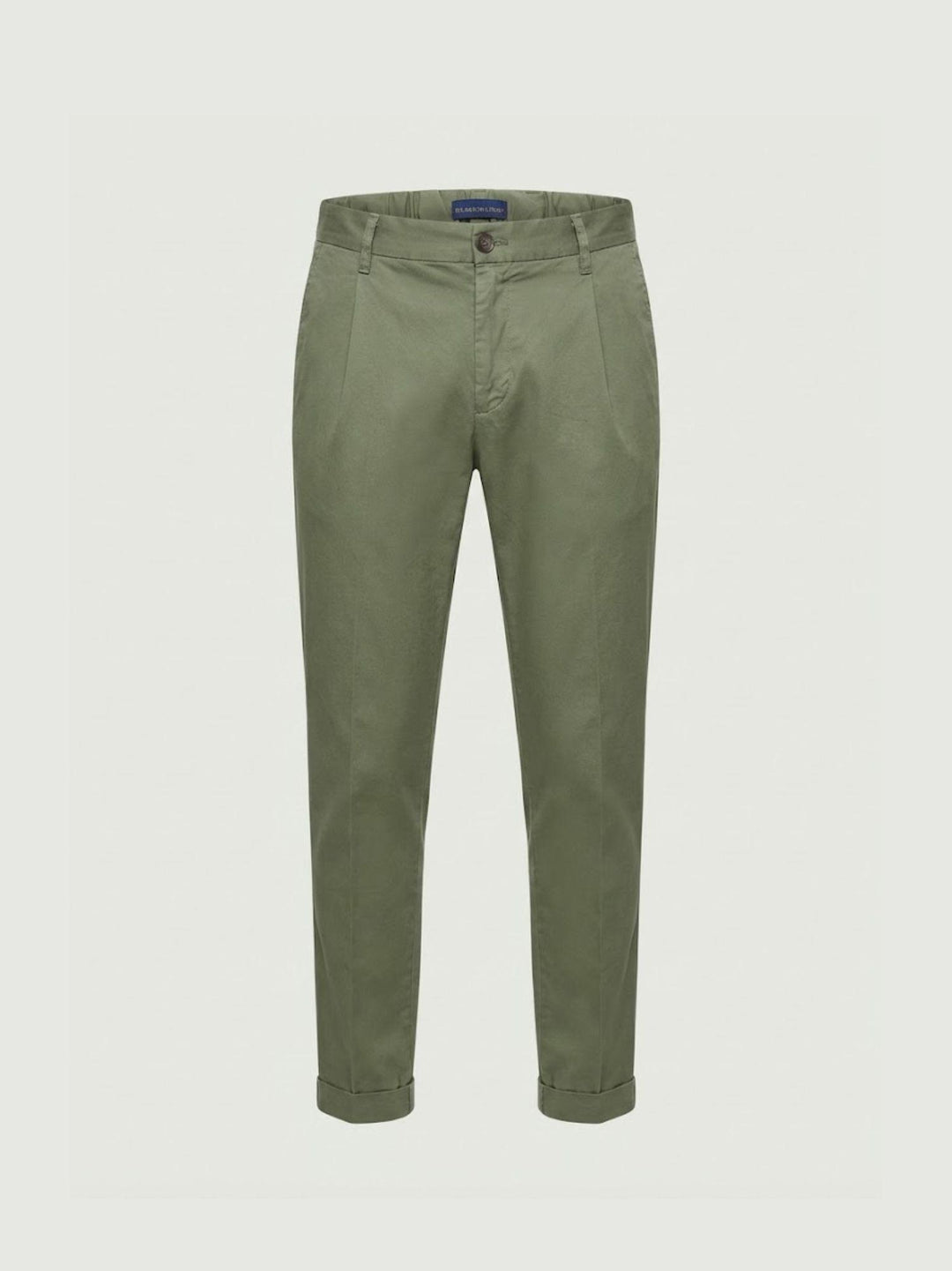 Pantalone con pinces in cotone salvia 7676GB SALVIA ANDREA MORANDO 