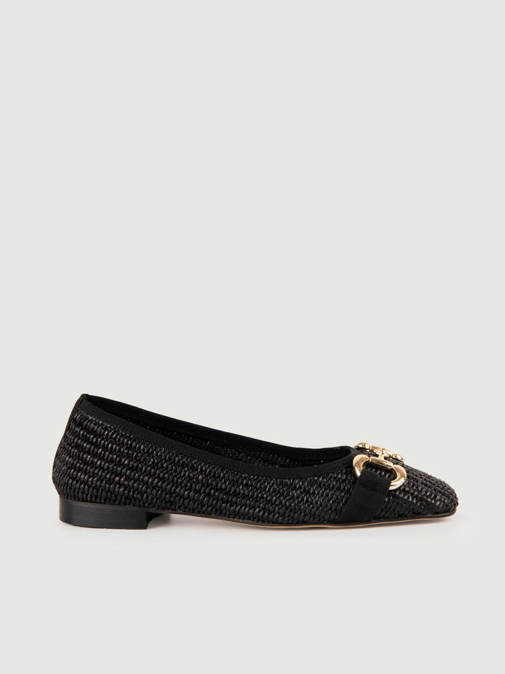 BALLERINA IN RAFIA NERA 4875 NERO ANDREA MORANDO 