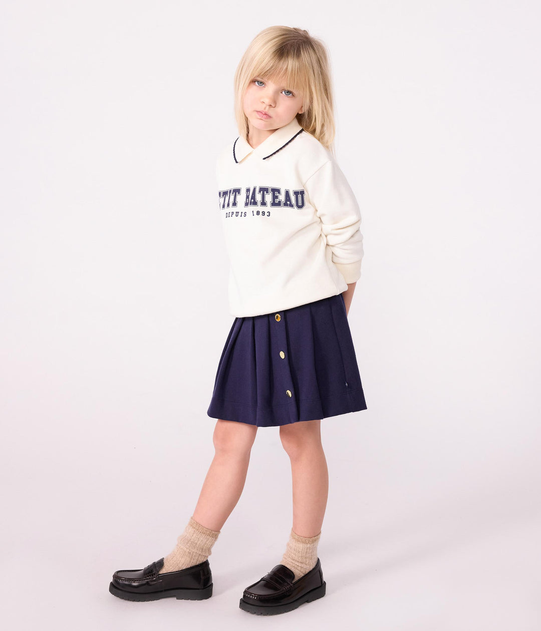 Felpa in cotone stampato bambino A0E21 01 PETIT BATEAU 