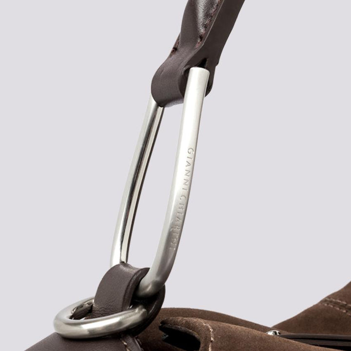 Borsa Alicudi in suede cioccolato BS 10261 CM-PL 166 GIANNI CHIARINI 