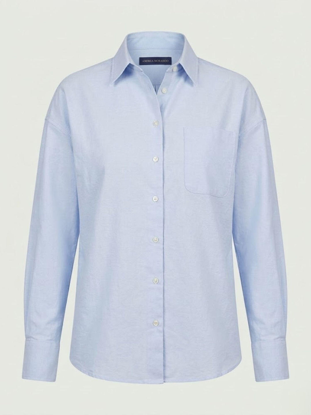 Camicia in cotone celeste GINEVRA AZZURRA ANDREA MORANDO 