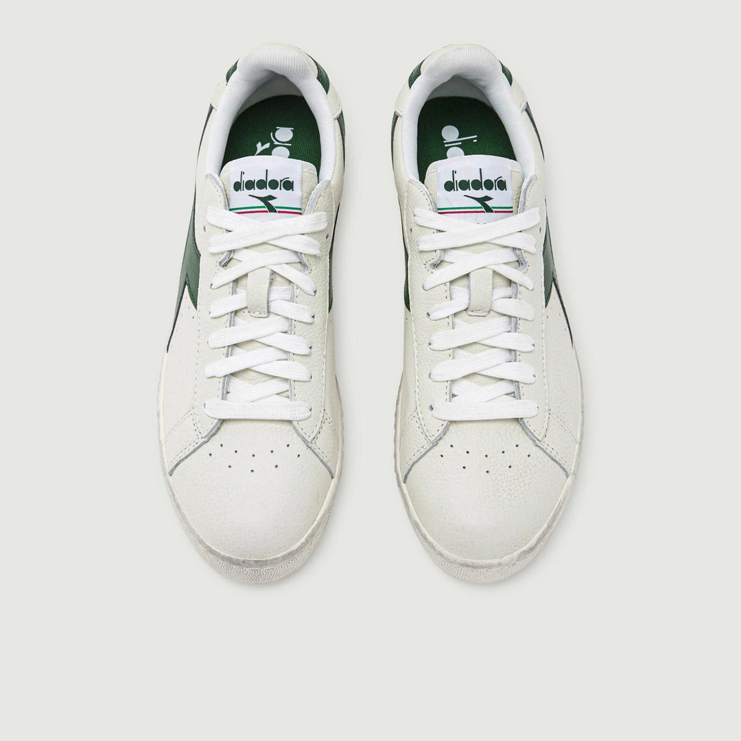 SNEAKERS GAME L LOW WAXED BIANCO VERDE