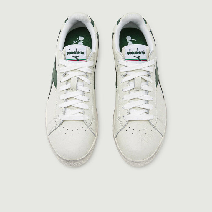 SNEAKERS GAME L LOW WAXED BIANCO VERDE