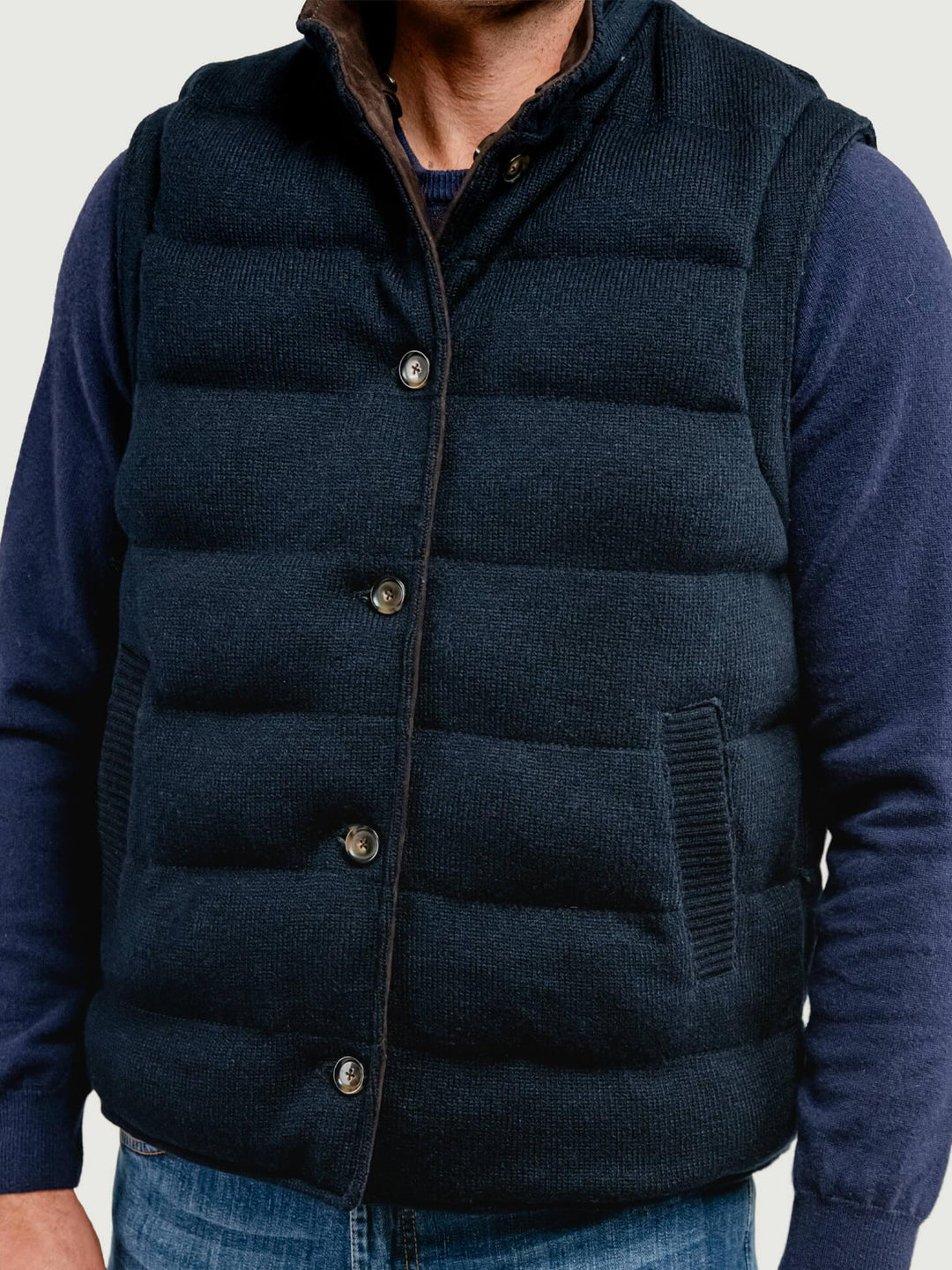 GIUBBOTTO REVERSIBILE BRAD KNIT IN CAMOSCIO E MAGLIA BRAD KINT 309 JACK LEATHER 