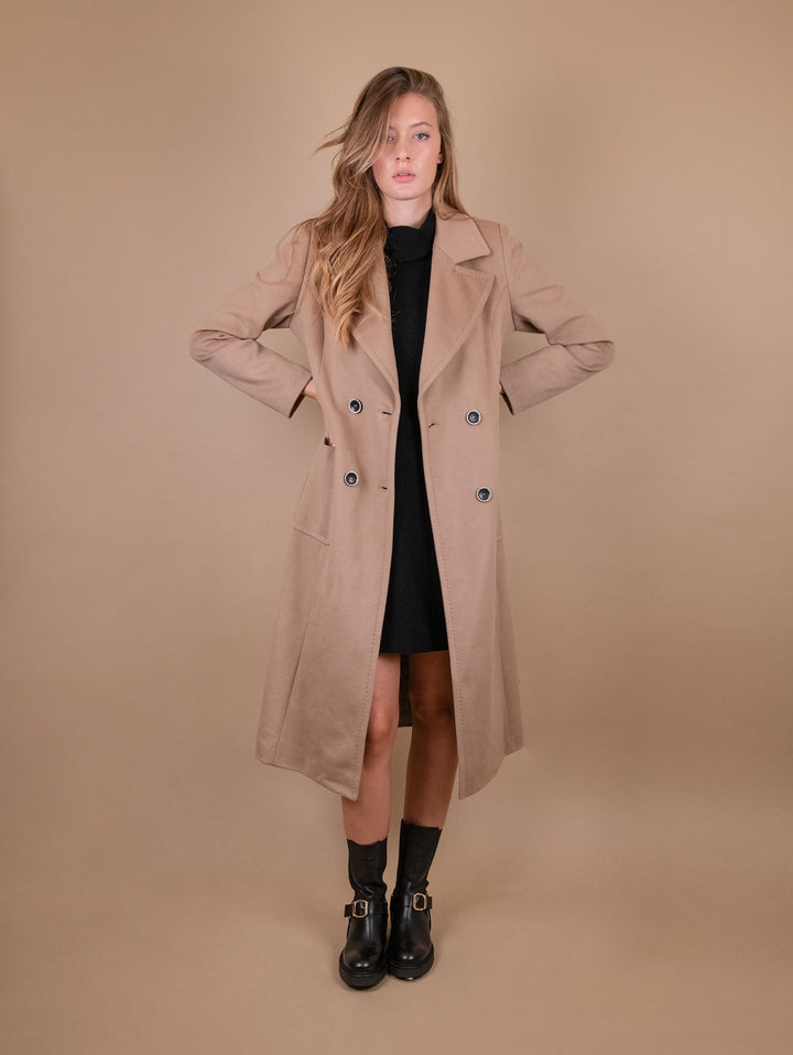 CAPPOTTO DOPPIOPETTO CON SPACCO LATERALE CAMMELLO 9685CDH CAMMELLO ANDREA MORANDO 