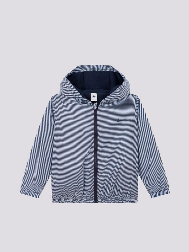 GIACCA ANTIVENTO CALDA IN POLIESTERE RICICLATO BAMBINO UNISEX A091W 01 PETIT BATEAU 