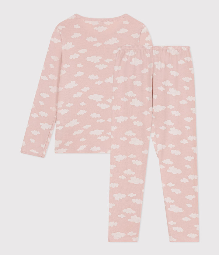 PIGIAMA BAMBINO ROSA FANTASIA NUVOLE A09RB 01 PETIT BATEAU 