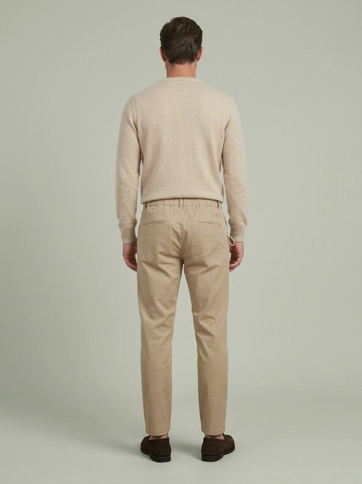 Pantalone chino in cotone beige BU26S33PAPA1461TWILL 114 ANDREA MORANDO 