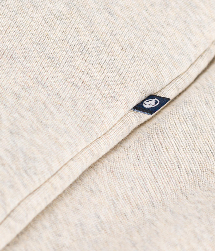Tutina beige lunga imbottita con cappuccio in cotone neonato A0BMV 01 PETIT BATEAU 