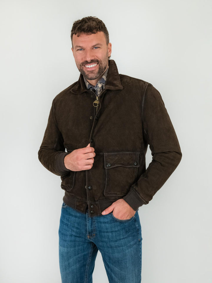 GIACCA OTTAVIANO IN CAMOSCIO E VELLUTO OTTAVIANO 06 JACK LEATHER 