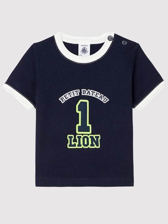 T SHIRT MANICHE CORTE BEBE' MASCHIO 55321 01 PETIT BATEAU 