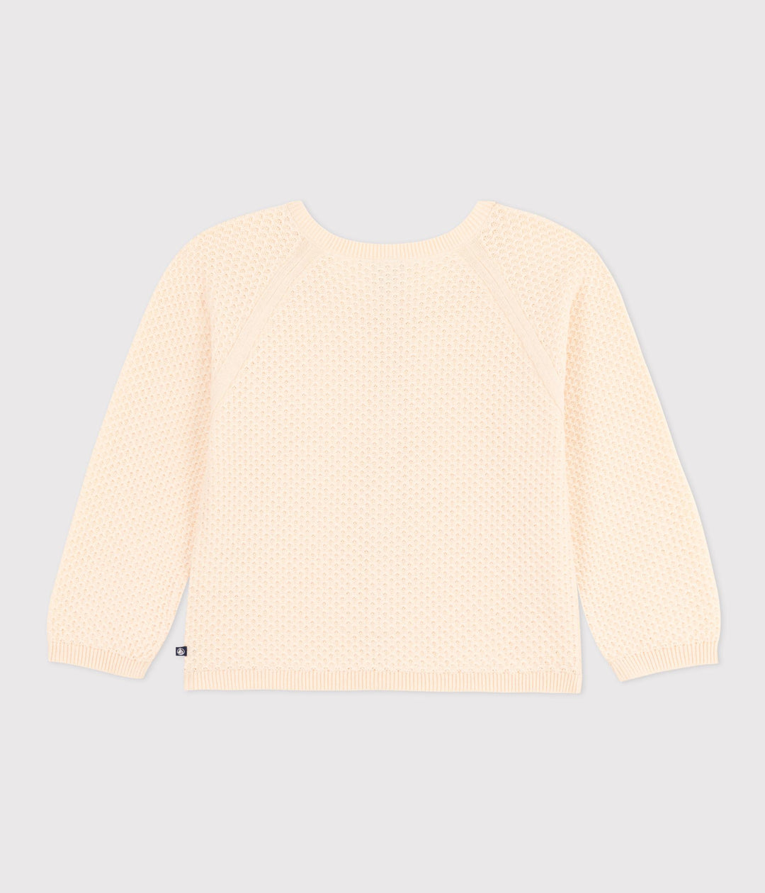 CARDIGAN BEIGE IN COTONE BAMBINA A09KX 01 PETIT BATEAU 