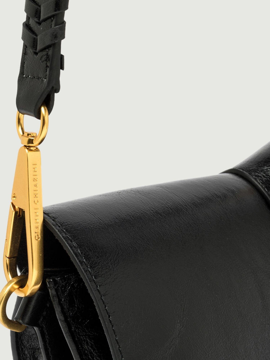 BORSA DIVA IN PELLE NERA BS 11940 RALPH 001 GIANNI CHIARINI 